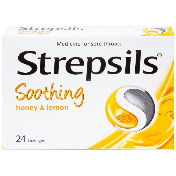 KẸO NGẬM STREPSILS SOOTHING HONEY LEMON